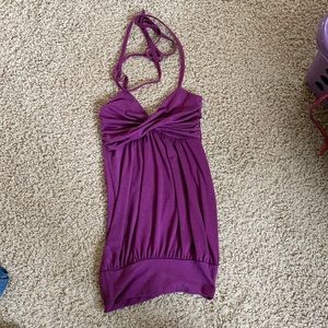 Small Daytrip Purple Halter Top